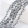 Cuentas Sueltas de Cristal Accesorios para Joyería DIY Cuentas de Vidrio Tallado Forma de Gota de Agua Accesorios para Ropa Color Plateado Agujero Horizontal 5*8mm Gota de Agua