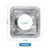 Estufa de Gas Anti-Manchas de Aceite Almohadilla Anillo de Papel de Aluminio para Estufa de Gas Desechable Engrosado Redondo Cuadrado Estera para Estufa Anti-Salpicaduras Papel de Aluminio