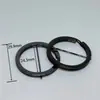 Argola de Chaveiro Plana 30mm em Liga de Zinco com Enfiador de Agulha, Acessórios para Joias Banhados DIY, Argola de Chaveiro Plana Multicor