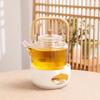 Xyt vidrio resistente al calor tetera de fruta flor vela calentador de té estufa de carbón calentamiento horno de carbón hotel restaurante flores juego de té