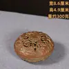 Incensário Doméstico de Cobre Puro com Design de Orelha de Dragão e Tampa, Incensário para Altar Budista Interno, Ornamento de Três Pernas Estilo Antigo para Cerimônias de Incenso e Chá