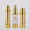 15ml20ml30ml Botella de Vacío Botella con Atomizador para Loción Dorada y Plateada Botella de Empaque Cosmético Perfume Botella de Perfume