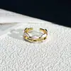 Dulce Fresco Diseño de Nicho Sentido Esmalte Goteando Glaseado Moda Distintivo Anillo Abierto para Mujer Retro Exquisito Todo-partido Accesorios de Anillo para Dedos