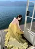 Vestido de Cumpleaños Suave Estilo Francés, Vestido Largo sin Espalda para Vacaciones en la Costa, Bata Holgada para la Mañana, Vestido de Hada de Playa