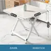 Mesa pequeña, mesa plegable, mesa de comedor, hogar, apartamento, casa de alquiler simple, puesto portátil al aire libre, mesa de comedor cuadrada