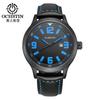 Reloj de Pulsera para Hombre de Cuarzo No Mecánico con Correa de Nylon Caliente Resistente al Agua de Cuero Genuino Doble Calendario Estilo Coreano para Estudiante