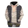 2021 Comércio Exterior Nova Moletom Star Wars the ManDalorian Estampa Digital 3D Com Capuz Dengjia Moletom