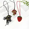 Al por mayor transfronterizo Hecho a mano con cuentas Árbol de coco Fresa Colgante Bolsa Ropa Llavero Accesorios Materiales Decorativos DIY