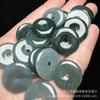 Jade Birmano Natural Grado A 20mm Hebilla Pacífica Colgante de Jade Joyería Pendientes Colgante de Jade Venta al por Mayor Agujero para Certificado Diámetro