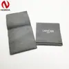 Bolsa de armazenamento de joias direto da fábrica, bolsa envelope de microfibra, bolsa de joias de tecido prateado, bolsa com botão flip, pode imprimir logotipo