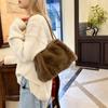 Bolso de Felpa de Visón de Milán para Otoño e Invierno Nuevo Bolso Tote Peludo para Mujer Gran Capacidad Bolso de Hombro/Axila Peludo Tendencia para Mujer