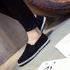 Sapatos de Pano Old Beijing Duráveis para Homens, Sapatos de Solado Grosso de Verão, Sapatos Casuais Slip-On Masculinos, Sapatos Masculinos de Cano Baixo