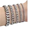 Pulsera de Cadena Geométrica de Acero Inoxidable Tendencia de Personalidad Xingqi Exclusiva Transfronteriza Europea y Americana Tendencia de Accesorio de Beneficio para Empleados