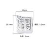 Plata de Ley S999 Retro Ping An Cuentas Espaciadoras Felices Cuentas Planas Cuerda de Mano Tejida Pulsera de Cuerda Collar Accesorios DIY Hechos a Mano