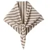 Cachecol Triângulo de Caxemira para Mulheres 100% Caxemira Pura Outono e Inverno Nova Moda Versátil Tricô Preguiçoso Xale Listrado