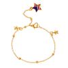 Estilo Ins Europeu e Americano Nova Chegada Tornozeleira Moda Simples Pingente de Estrela Tornozeleira Feminina Elegante Estrela de Cinco Pontas Joia de Pé para Praia