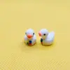 Decoração Pendente para Paisagismo com Musgo DIY de Pato Impresso para Decoração de Mesa Mini Paisagem Micro Ornamentos