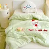 Colcha Refrescante de Verano para Niños de Guardería, Colcha para Siesta con Aire Acondicionado, Colcha Delgada Individual para Dormitorio de Verano, Relleno de Colcha para Primavera y Otoño