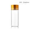 Tapa de Aluminio de 22 mm Botella de Tubo de Vidrio de Borosilicato Alto Sellado a Rosca Transparente Botella de Dulces Botella Cápsula Botellita de Medicina de Pequeña Capacidad