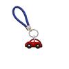 Llavero de cuerda trenzada creativo de la serie Amazon Red, accesorios para llavero, llavero de cuerda de cuero trenzado con dibujos animados
