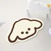Alfombra de suelo de cachemira sintética con forma de caricatura, alfombra decorativa resistente al desgaste para sala de estar, alfombrilla para mesita de noche para dormitorio, alfombrilla absorbente de agua y de secado rápido para baño