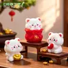 Micro-Paisagem Gato da Sorte Criativo Boneca Fofa Casa de Boneca DIY Acessórios de Decoração Mini Carro Enfeites de Mesa