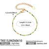 Collar con Colgante de Corazón en Forma de Y de Circonita Transfronterizo Europeo y Americano de Moda para Mujer, Set de Collar y Pulsera Minimalista de Esmalte de Nicho Estilo Ins