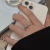 Anillo de Grano de Arroz Personalizado Estilo Coreano para Mujer, Simple y Único, Anillo Abierto Ajustable para Uso Diario, Nuevo Modelo al por Mayor