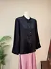 Nueva Camisa Jacquard China Sencilla Color Sólido Capa Base Otoño 2026 Nuevo Cuello Alto Moda Temperamento Elegante Top Mujer