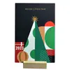 Tarjetas de Felicitación Navideñas Personalizadas, Papel de Seda, Impresión Letterpress, Estampado en Caliente Letterpress, Personalización Creativa de Postales Culturales y Creativas
