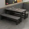Mesa y silla de comedor pequeño restaurante comedor puesto de fideos taburete desayuno mala tang té de leche tienda de snacks mesa de comedor establecimiento de catering comercial
