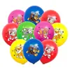 Globo de Látex de Dibujos Animados Impresión de Patrón Personalizado Arreglo de Globos de Cumpleaños con Logo Impreso Popular para Niños Transfronterizo