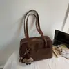 Bolsa de Ombro Grande Capacidade Outono e Inverno para Mulheres 2025 Nova Moda Retrô de Nicho para o Dia a Dia Bolsa Satchel Bolsa Boston