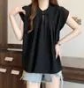 Camisa de design inspirado em Zen, nova roupa feminina estilo chinês, camisa branca de manga curta de nicho francês para o verão, top soltinho estilo chinês