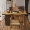 Mesa de Té Moderna Simple de Pino, Escritorio Extra Grande, Puede Preparar Té, Almacenamiento, 5440 Esencial para la Decoración de la Sala de Té