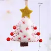 Meias de Decoração de Natal Cena de Floco de Neve Árvore Material Decoração Atmosfera Loja Arranjo de Bonecos Enfeites Suprimentos para Fantasia de Feriado
