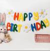 Banner de Cumpleaños Floreado de Margarita Bosque Temático Bandera Colgante Tela No Tejida Fondo de Flores Decoración de Fiesta de Cumpleaños Estilo Retro