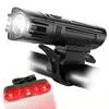 Faros de bicicleta brillantes de largo alcance transfronterizos equipo de ciclismo luces de bicicleta de montaña carga luces LED de advertencia delanteras para ciclismo nocturno