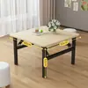 Mesa de Jantar Dobrável Sem Instalação Mesa Baixa Mesa de Jantar Doméstica Mesa de Chão Quadrada Mesa Quadrada Simples Mesa para Casa de Aluguel