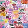 50 pegatinas de grafiti de estilo trendy y lindo para chica, decorativas para equipaje, bolígrafo, guitarra, cuaderno, impermeables, superventas