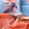 Juego de cuatro piezas de algodón 100% teñido en hilo, algodón lavado, cálido y suave, jacquard teñido en hilo de algodón puro fresco con rayas a cuadros sencillas