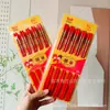 10 pares de hashis de bambu feliz presente hashis vermelho dez pares de hashis Linyi Yue Yang cinco yuan seis yuan cem
