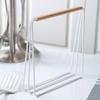Estante vertical de hierro estilo japonés para guardar trapos organizador de cocina escurridor de trapos paño de cocina banco de cocina almacenamiento para sala de estar