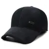 Nuevo gorro de invierno para hombre con protección para las orejas, gorra cálida, gorra de béisbol de moda estilo coreano para circunferencia de cabeza grande, gorro de algodón con forro polar para mediana edad y personas mayores