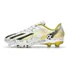 Zapatos de Fútbol Profesionales Cruzados para el Mundial para Hombres Adultos Ag Tacos Largos Césped Artificial Césped Sintético Zapatos de Deporte para Entrenamiento de Estudiantes