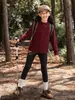 Body2025 Nuevo Estilo de Invierno Camiseta Térmica Base para Niñas, Ropa Interior Forrada de Polar para Otoño e Invierno de Manga Larga Moderna