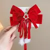 Pinza para el pelo de niña pequeña León Danzante Hanfu Borla Año Nuevo Accesorio para el pelo Peluca Princesa Lazo Adorno para el pelo Pinza para el pelo de niños