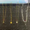 Colar de aço titânio amor duplo que não desbota moda popular ao vivo viajante luxo leve versátil temperamento corrente clavicular coração mulheres