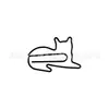 Clipes de papel criativos em formato de animal transfronteiriços clipe de papel de formato fofo gato deitado gato pulando gato com barba gato enrolado