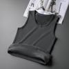 Chaleco Hombre Cálido Forrado de Polar en Otoño e Invierno Chaleco Deportivo Engrosado Camiseta sin Mangas Chaleco Base Fitness Valla